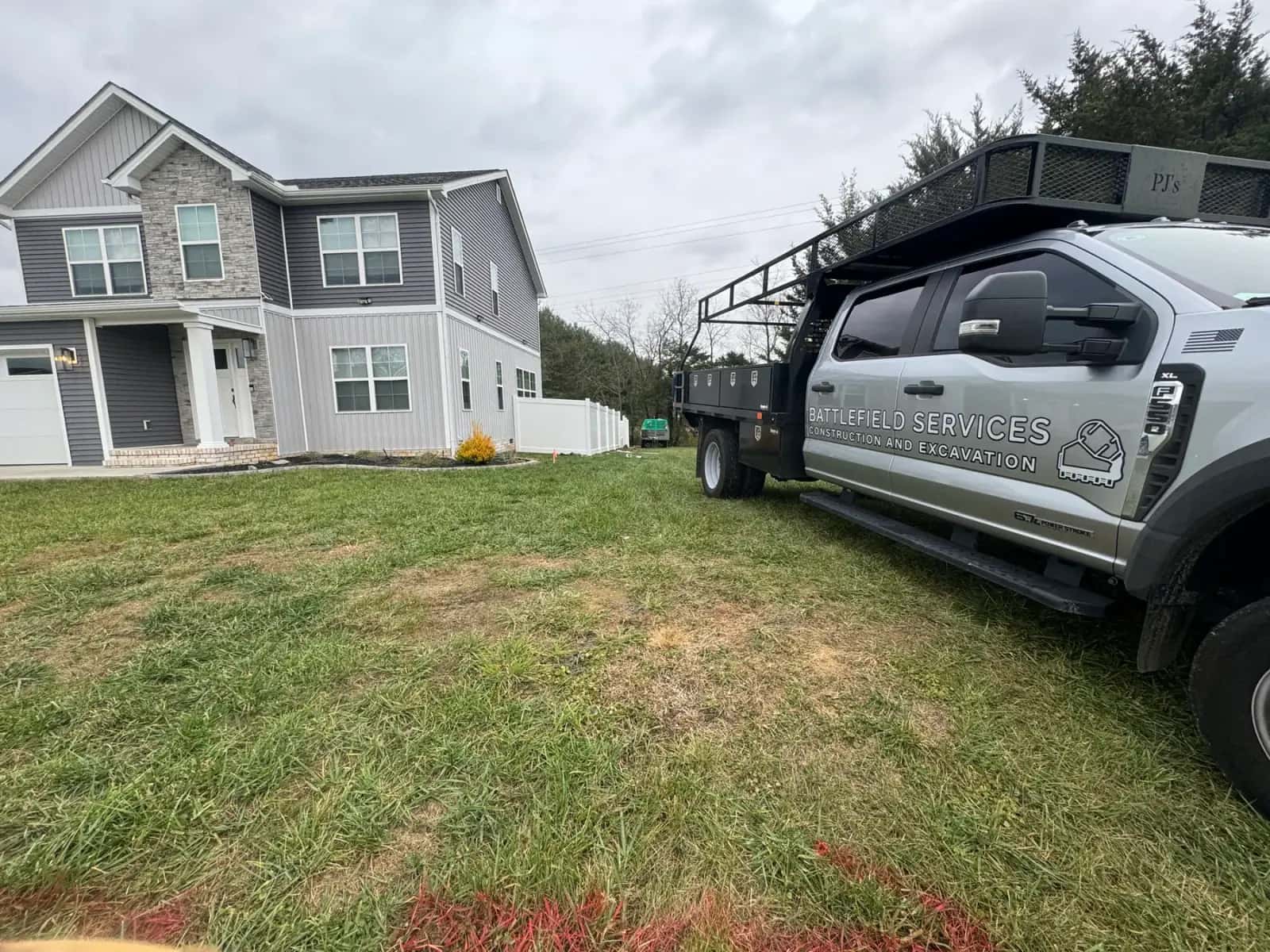 Battlefield Services truck at a local jobsite